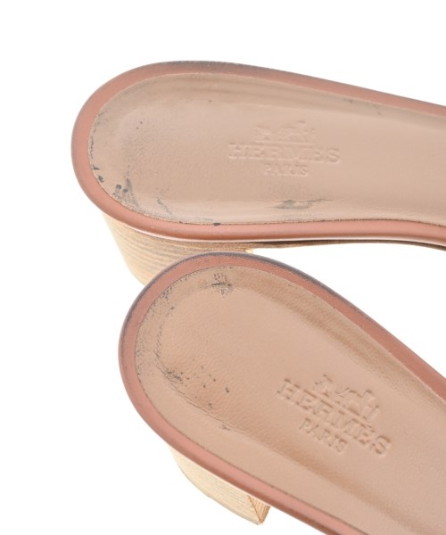 HERMES（エルメス）サンダル 茶 サイズ:EU38 1/2(25cm位) レディース/2200610439179