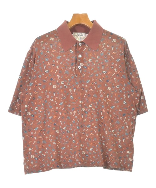 HERMES(エルメス)ポロシャツ 茶 サイズ:S/2200614687064