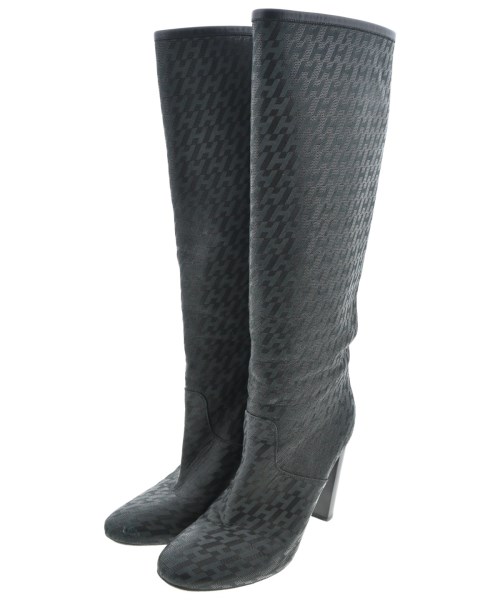 HERMES(エルメス)ブーツ 黒 サイズ:EU37 1/2(24cm位)/2200668074360