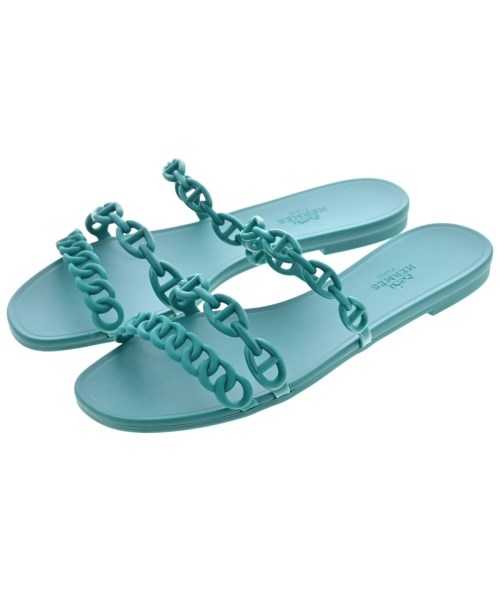 HERMES(エルメス)サンダル 緑 サイズ:EU37(23.5cm位)/2200653675053