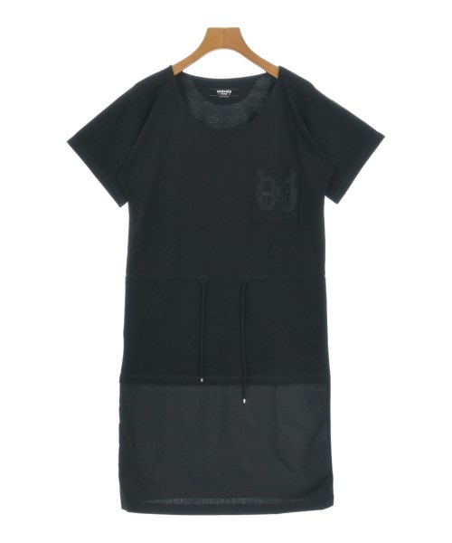 HERMES(エルメス)ワンピース 黒 サイズ:34(XXS位)/2200656686100