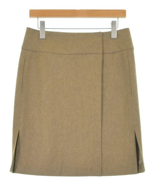 HERMES(エルメス)ひざ丈スカート 茶 サイズ:38(S位)/2200653637013
