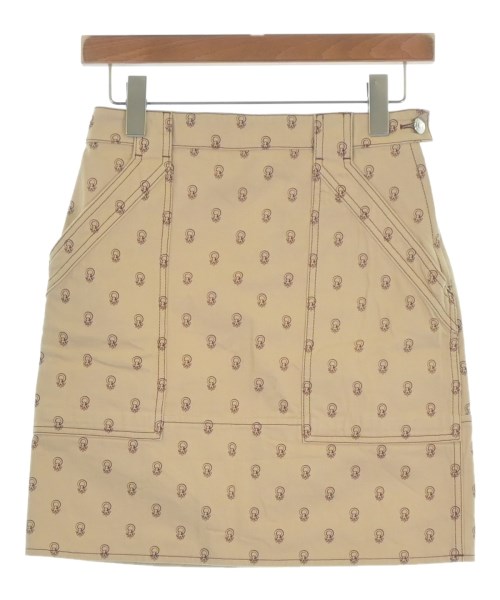 HERMES(エルメス)ミニスカート ベージュ サイズ:34(XXS位)/2200653734088