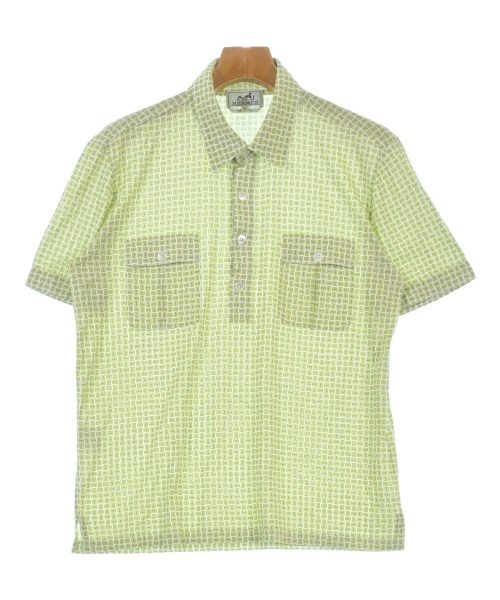HERMES(エルメス)ポロシャツ 緑 サイズ:M/2200703501080