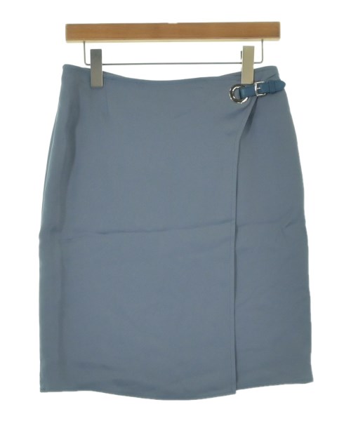HERMES(エルメス)ひざ丈スカート 青 サイズ:38(S位)/2200662803102
