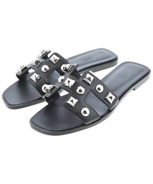 HERMES(エルメス)サンダル 黒 サイズ:EU36 1/2(23cm位)/2200663227013