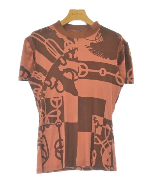 HERMES(エルメス)Tシャツ・カットソー 茶 サイズ:38(S位)/2200670590056