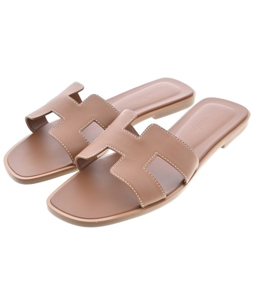 HERMES(エルメス)サンダル 茶 サイズ:EU36 1/2(23cm位)/2200682445092