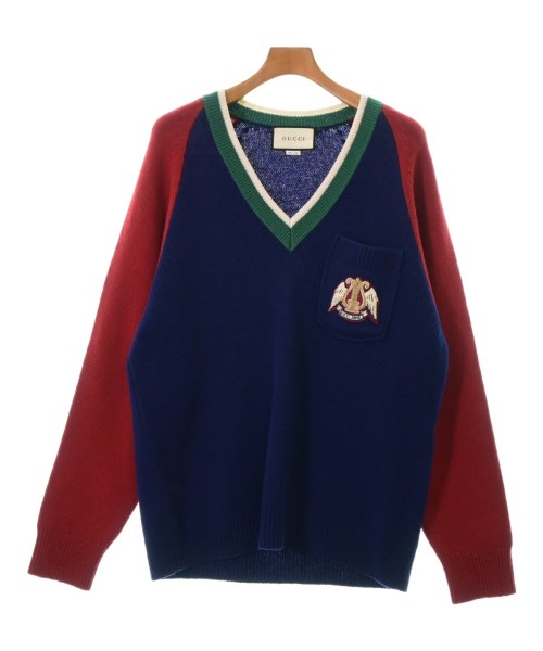GUCCI(グッチ)ニット・セーター 青 サイズ:M/2200409239034