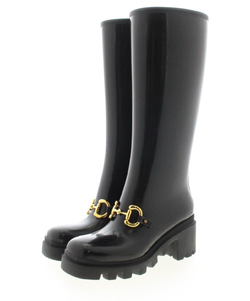 GUCCI(グッチ)ブーツ 黒 サイズ:EU36(22.5cm位)/2200353972070