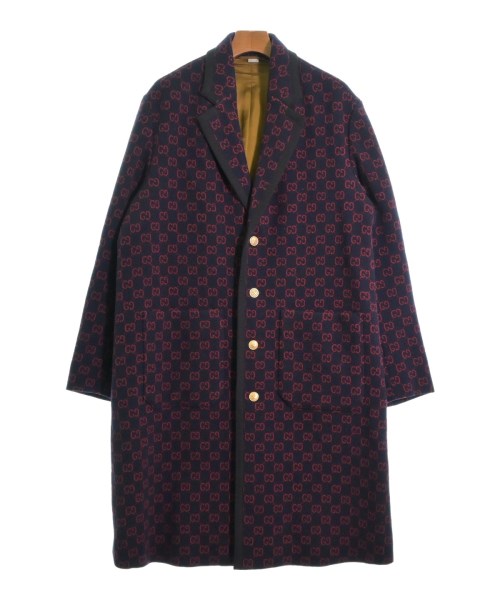 GUCCI(グッチ)チェスターコート 紺 サイズ:44(S位)/2200442077013