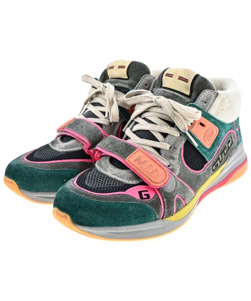 GUCCI(グッチ)スニーカー グレー サイズ:UK8 1/2(27cm位)/2200461296082