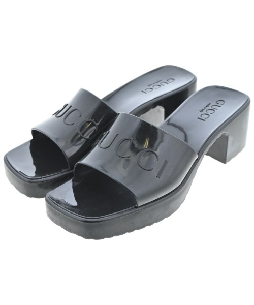 GUCCI(グッチ)サンダル 黒 サイズ:EU37(23.5cm位)/2200636215078