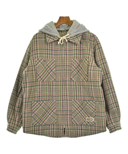 GUCCI(グッチ)ダウンジャケット/ダウンベスト 緑 サイズ:48(L位)/2200639220017