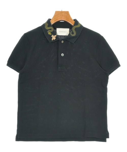 GUCCI(グッチ)ポロシャツ 黒 サイズ:XS/2200643881037