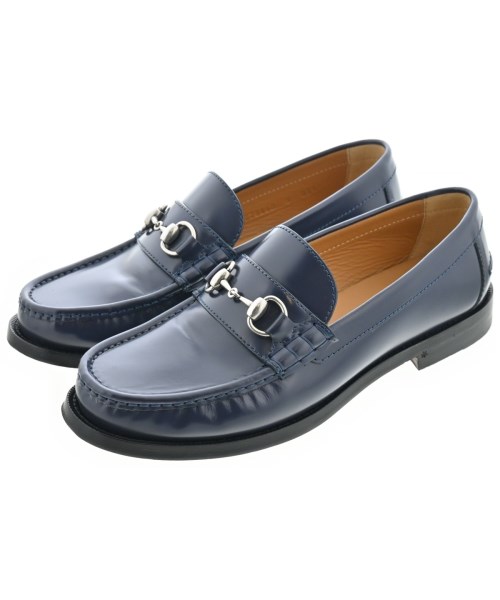 GUCCI(グッチ)ビジネス・ドレスシューズ 紺 サイズ:UK8(26.5cm位)/2200630680018