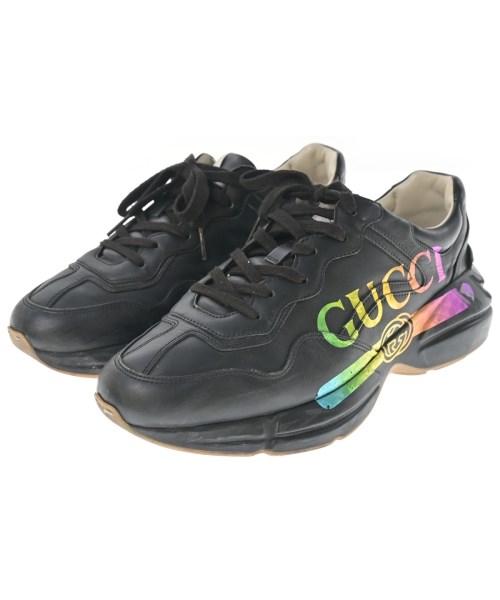GUCCI(グッチ)スニーカー 黒 サイズ:UK8(26.5cm位)/2200618748020
