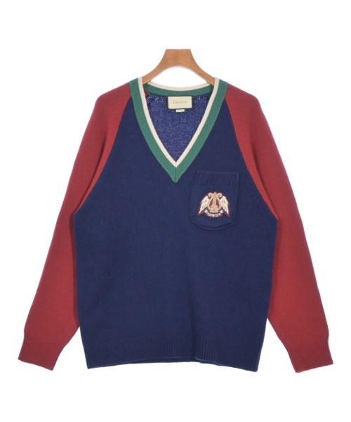GUCCI(グッチ)ニット・セーター 紺 サイズ:M/2200569175067