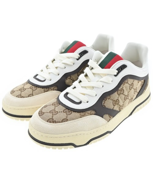 GUCCI(グッチ)スニーカー ベージュ サイズ:UK8(26.5cm位)/2200681344068