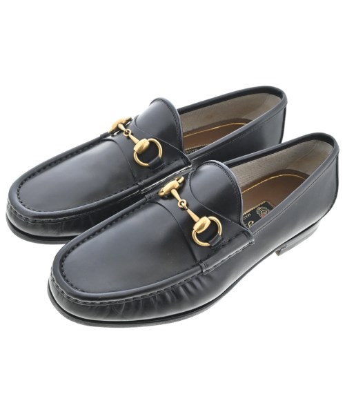 GUCCI(グッチ)ドレスシューズ/ローファー 黒 サイズ:UK6(24.5cm位)/2200688535230