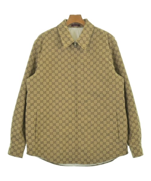 GUCCI(グッチ)カジュアルシャツ 茶 サイズ:48(L位)/2200701926014