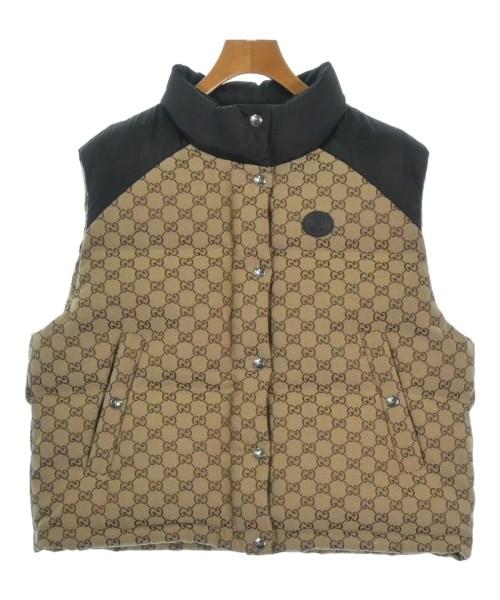 GUCCI(グッチ)ダウンジャケット/ダウンベスト ベージュ サイズ:40(M位)/2200655580034