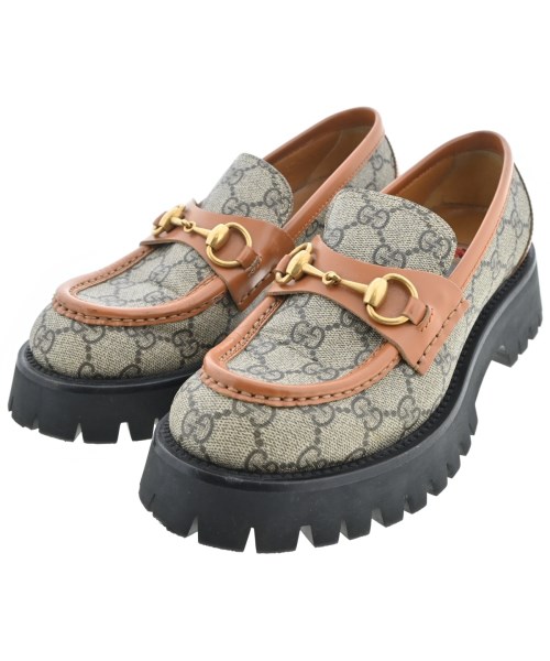GUCCI(グッチ)ドレスシューズ/ローファー グレー サイズ:EU37 1/2(24cm位)/2200657820077