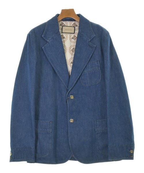 GUCCI(グッチ)テーラードジャケット 青 サイズ:52(XXL位)/2200644380027