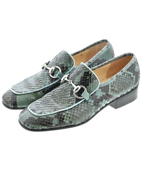 GUCCI(グッチ)ドレスシューズ/ローファー 緑 サイズ:5(22cm位)/2200644281065
