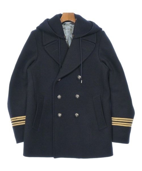 GUCCI(グッチ)ピーコート 紺 サイズ:46(M位)/2200650536012