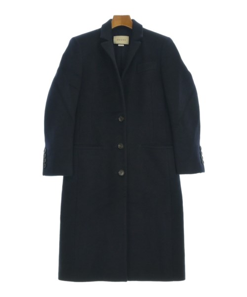 GUCCI(グッチ)チェスターコート 紺 サイズ:42(M位)/2200650956049