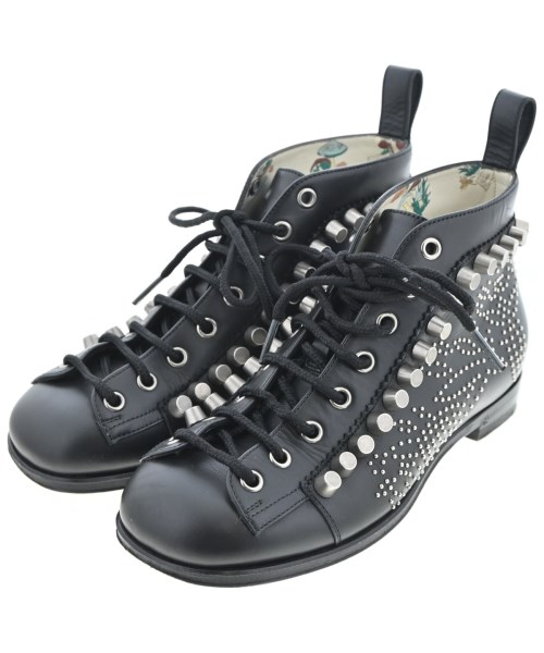 GUCCI(グッチ)ブーツ 黒 サイズ:34 1/2(21cm位)/2200650956209