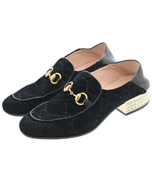 GUCCI(グッチ)ドレスシューズ/ローファー 黒 サイズ:EU37(23.5cm位)/2200653668079