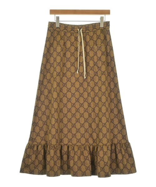 GUCCI(グッチ)ロング・マキシ丈スカート ベージュ サイズ:S/2200670750092