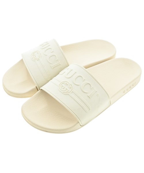 GUCCI(グッチ)サンダル 白 サイズ:UK8(26.5cm位)/2200686345084
