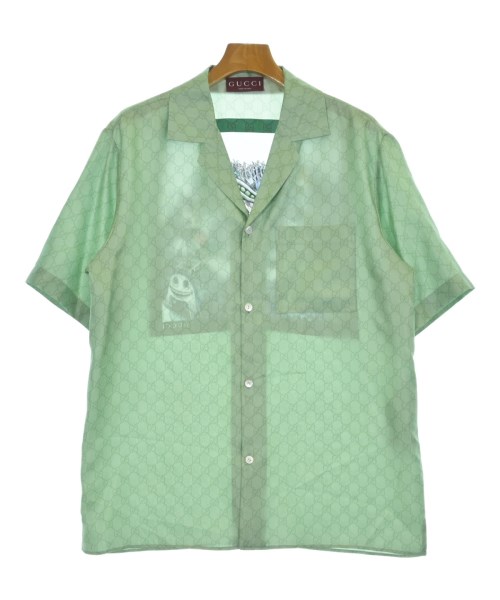GUCCI(グッチ)カジュアルシャツ 緑 サイズ:46(M位)/2200687392018