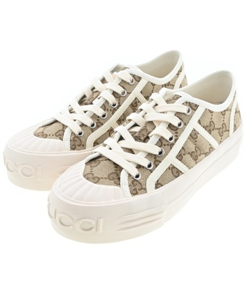 GUCCI(グッチ)スニーカー ベージュ サイズ:EU36 1/2(23cm位)/2200687721016