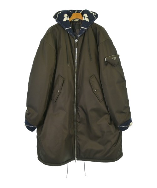 PRADA(プラダ)ダウンコート 茶 サイズ:S/2200412817014
