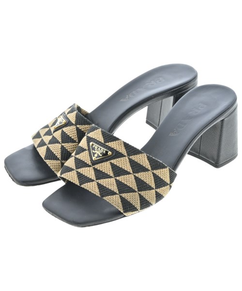 PRADA(プラダ)サンダル ベージュ サイズ:EU36 1/2(23cm位)/2200639953021