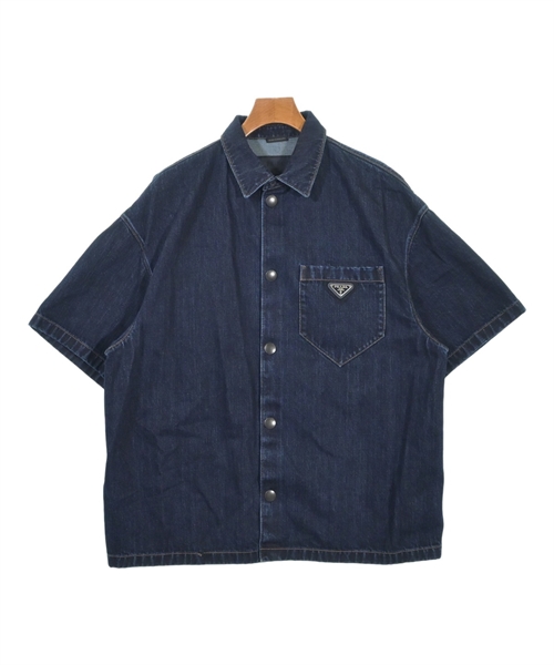 PRADA（プラダ）カジュアルシャツ 紺 サイズ:XL メンズ/2200613229036