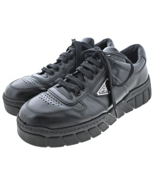 PRADA(プラダ)スニーカー 黒 サイズ:UK8 1/2(27cm位)/2200681872042