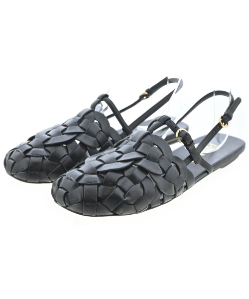 PRADA(プラダ)サンダル 黒 サイズ:EU38(24.5cm位)/2200701763244