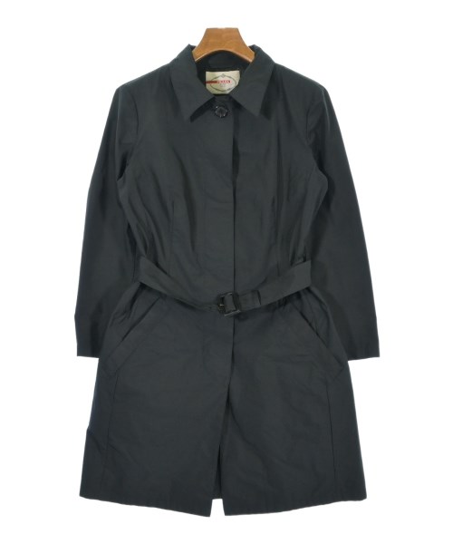 PRADA(プラダ)ステンカラーコート 黒 サイズ:40(M位)/2200701861018