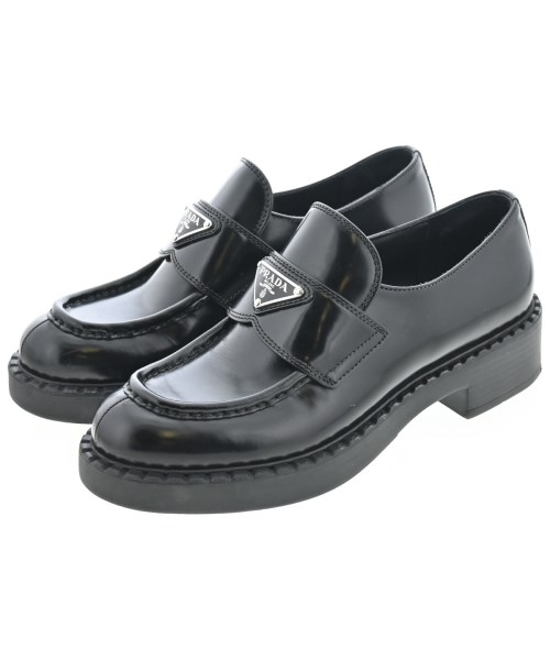 PRADA(プラダ)ドレスシューズ/ローファー 黒 サイズ:EU37(23.5cm位)/2200655726012