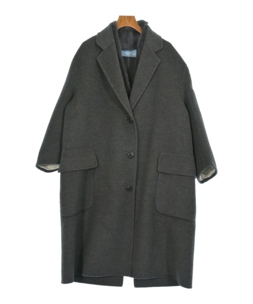 PRADA(プラダ)チェスターコート グレー サイズ:36(XS位)/2200660527024