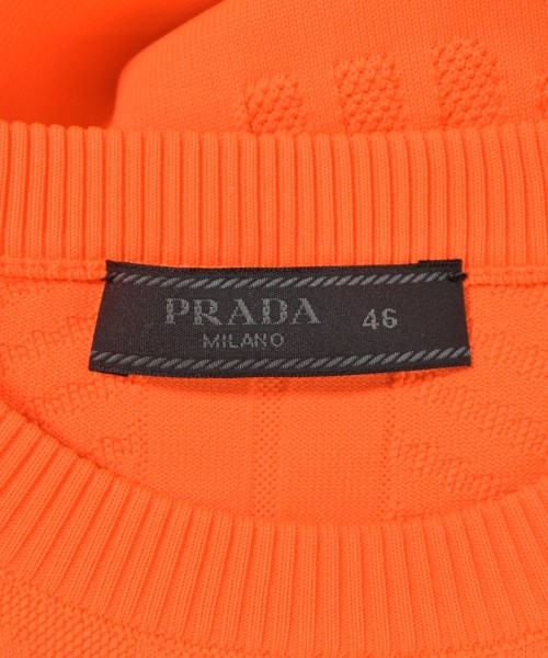 PRADA（プラダ）Tシャツ・カットソー オレンジ サイズ:46(M位) メンズ/2200704840034
