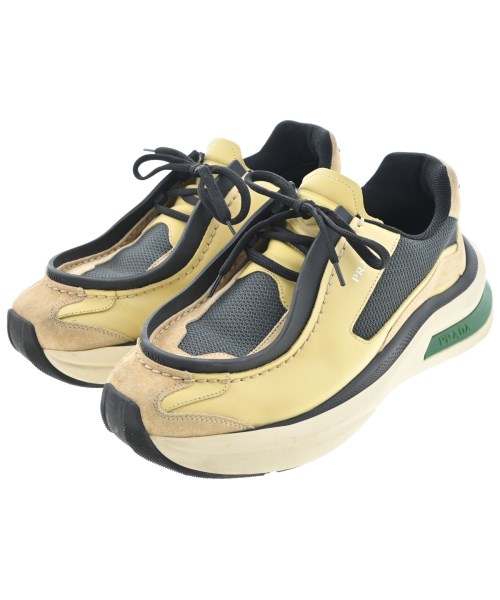 PRADA(プラダ)スニーカー ベージュ サイズ:UK8 1/2(27cm位)/2200664763084