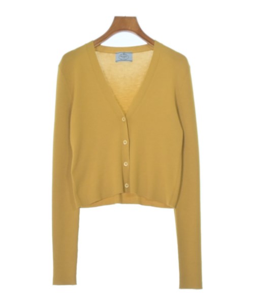 PRADA(プラダ)カーディガン 黄 サイズ:40(M位)/2200683253054