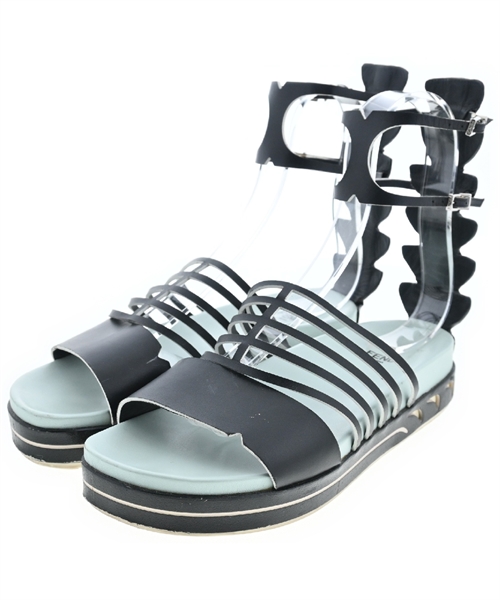 FENDI(フェンディ)サンダル 黒 サイズ:EU37 1/2(24cm位)/2200429714146