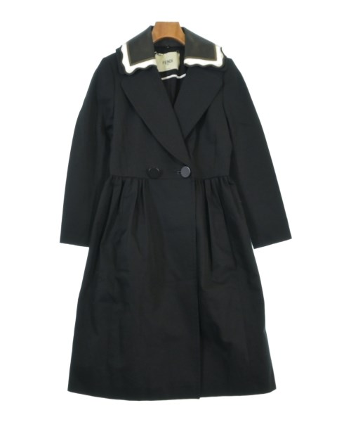 FENDI(フェンディ)チェスターコート 黒 サイズ:38(S位)/2200625754236